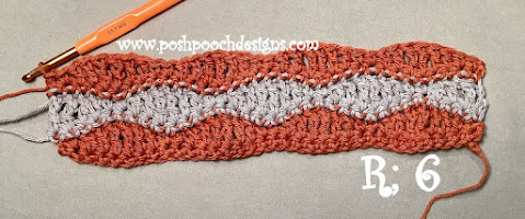 Crochet Waves Dish Towel With Topper
