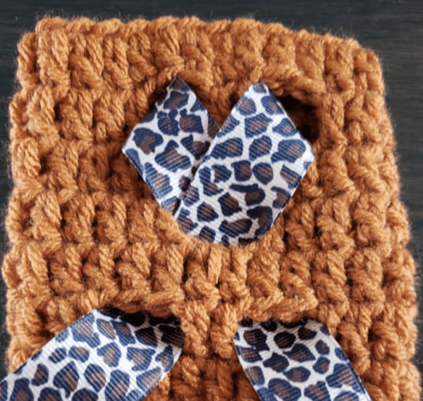 Create Your Own Crochet Ribbon Cup Cozy - A Stylish and Practical Coffee Accessory