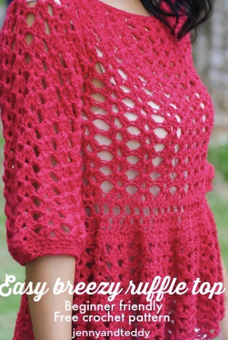 Create Your Own Easy Breezy Ruffle Top: A Stylish Crochet Project for All Levels Create Your Own Easy Breezy Ruffle Top: A Stylish Crochet Project for All Levels