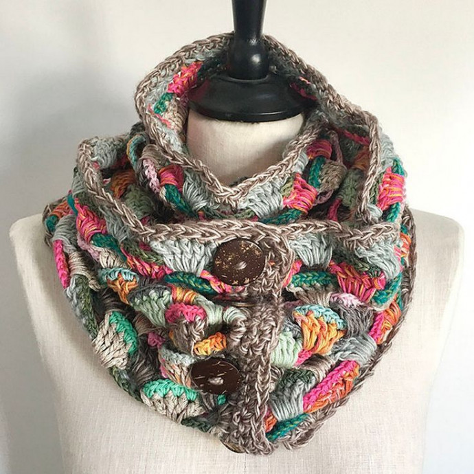 Crochet Crest of the Waves Cowl