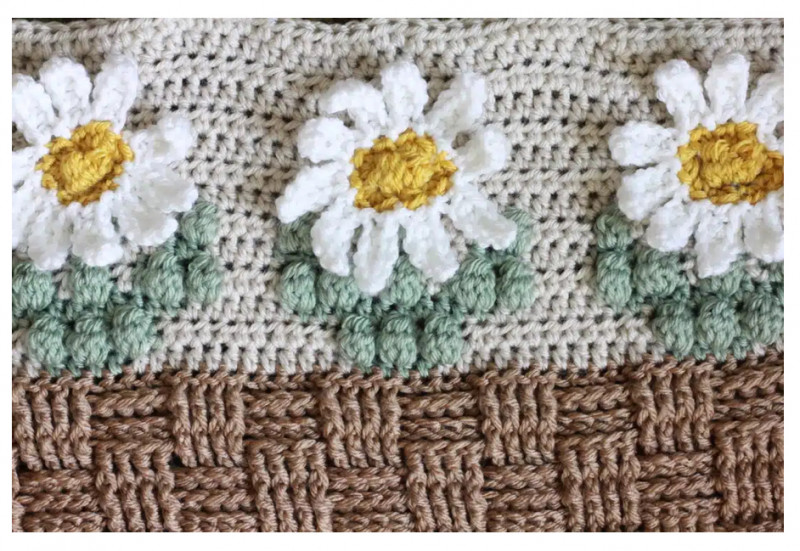 Crochet Flower Basket Blanket Tutorial: Create Your Own Beautiful Decor