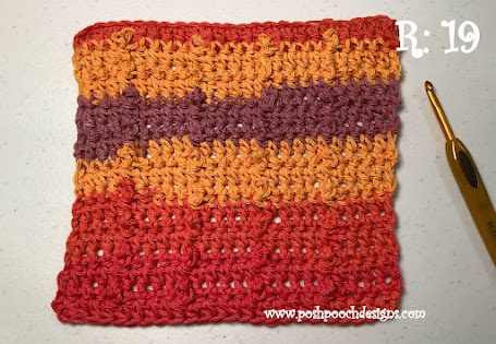 Crochet Fruit Stripe Pot Holder