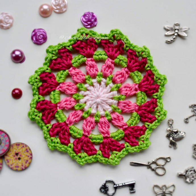 Crochet Elgin Cathedral Coaster - A Unique Handmade Home Decor Item Crochet Elgin Cathedral Coaster - A Unique Handmade Home Decor Item