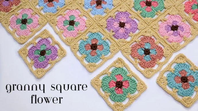 How to Crochet a Beautiful Granny Square Flower - Step-by-Step Guide How to Crochet a Beautiful Granny Square Flower - Step-by-Step Guide