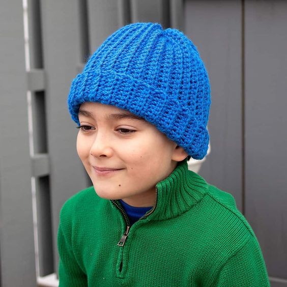 Crochet Kids Hat Free Pattern