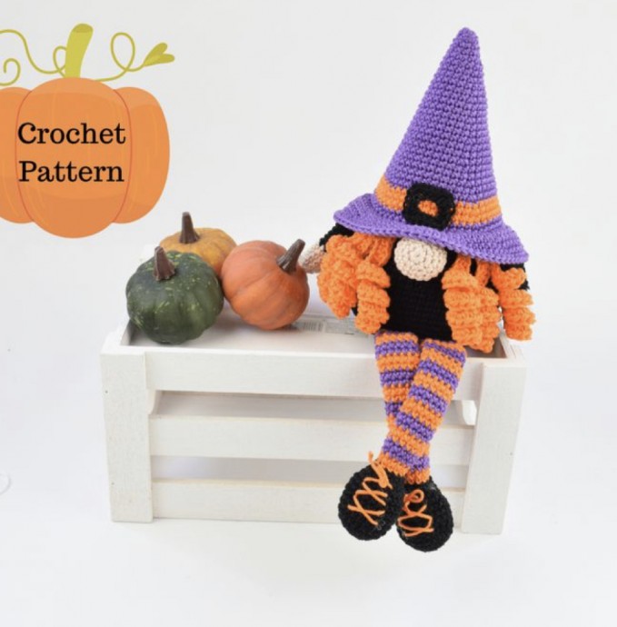 Crochet Witch Gnome (Free Pattern)