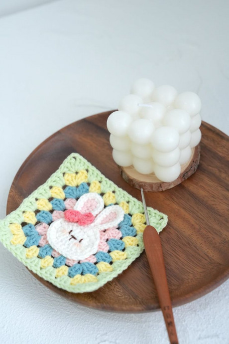 Crochet Bunny Granny Square Coaster: Create Your Adorable Table Charm with This Step-by-Step Guide Crochet Bunny Granny Square Coaster: Create Your Adorable Table Charm with This Step-by-Step Guide