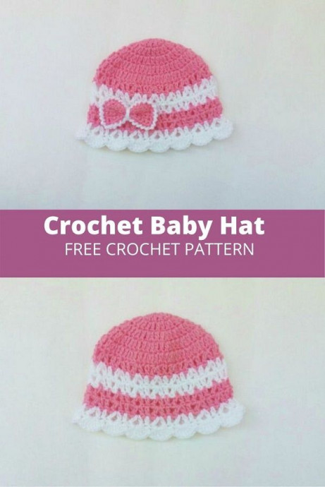 Crochet Pink Baby Hat