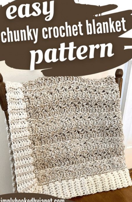 Crochet Chunky Cozy Blanket (Free Pattern)