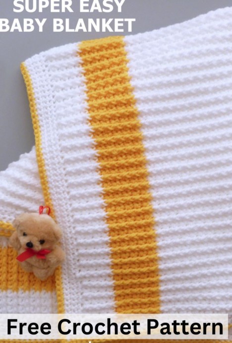 Cozy Crochet Rib Baby Blanket – Perfect Keepsake for Your Little One Cozy Crochet Rib Baby Blanket – Perfect Keepsake for Your Little One