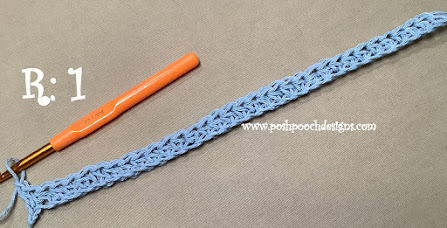 Crochet  Scrap Happy Flip Through Towel