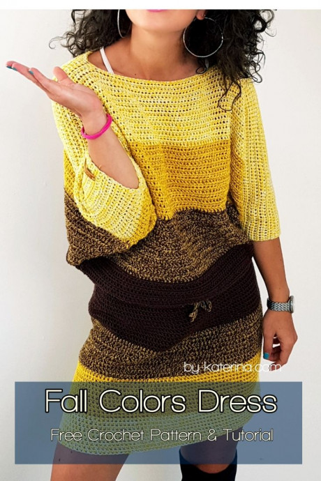 Crochet Fall Colors Dress: Create Your Autumn Wardrobe Staple with Style and Comfort
