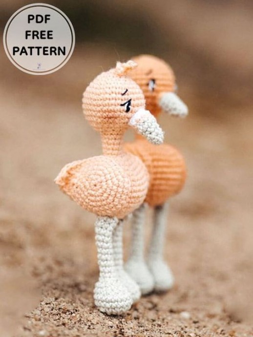 Crochet Flamingo Fanny Amigurumi Free Pattern