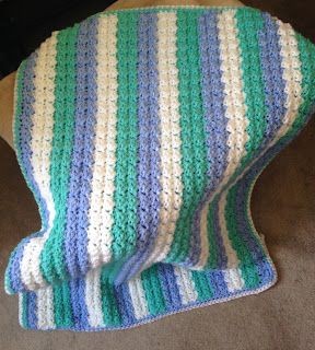 Crochet Spearmint Baby Blanket
