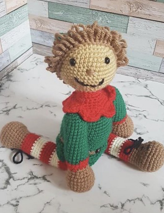Free Crochet Pattern: Cookie the Elf Toy