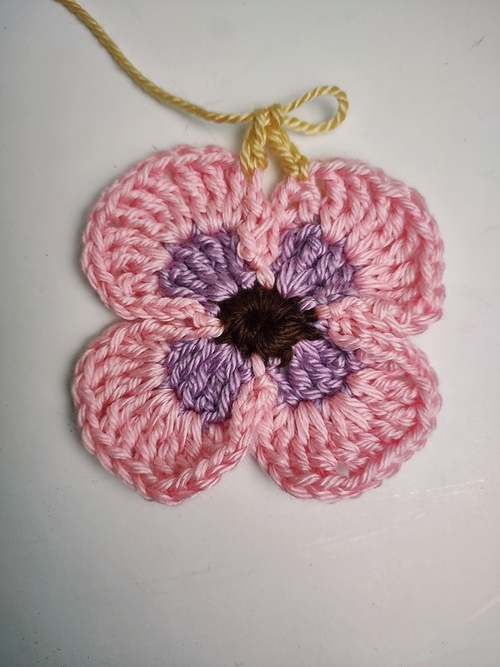 Granny Square Flower Round 4 Instructions