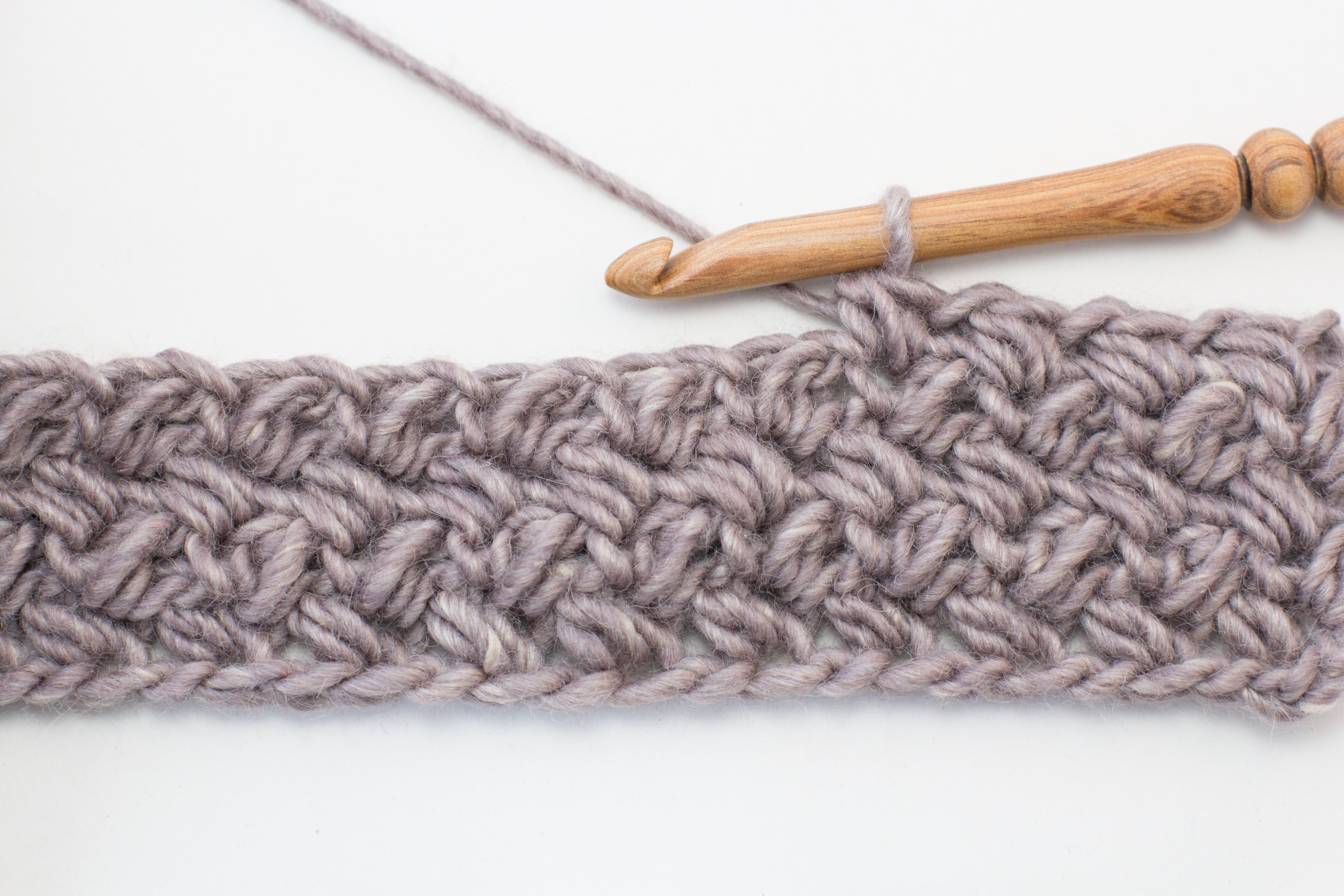 Crochet Your Own Cozy Mulberry Shadow Pocket Scarf - Complete Guide and Instructions