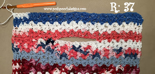 Crochet  Scrap Happy Flip Through Towel