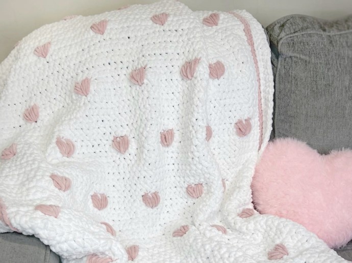 Create a Cozy Atmosphere with the Puffy Hearts Blanket: A Simple Crochet Project Create a Cozy Atmosphere with the Puffy Hearts Blanket: A Simple Crochet Project