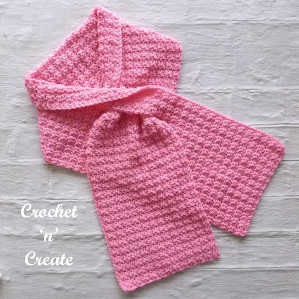 Crochet Keyhole Scarf Pattern