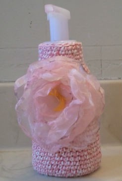 Elevate Your Bathroom Decor with a Handmade Crochet Foaming Soap Cover Elevate Your Bathroom Decor with a Handmade Crochet Foaming Soap Cover