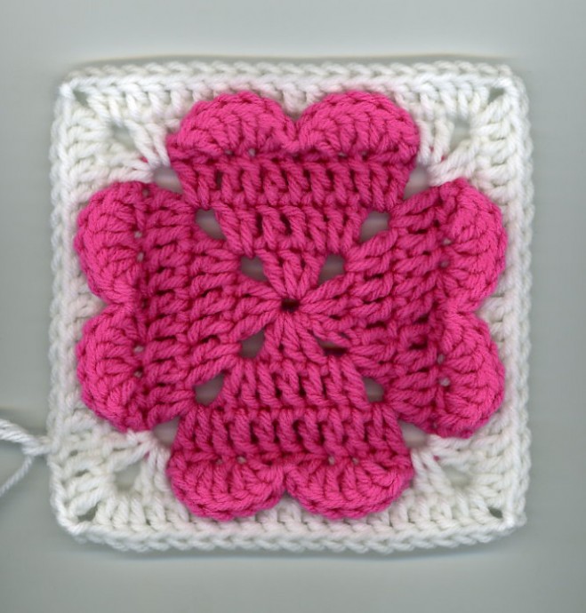 Crochet Hearts Square