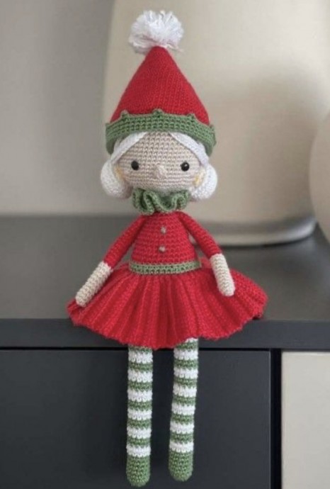 Crochet Amigurumi Elf Doll (Free Pattern)