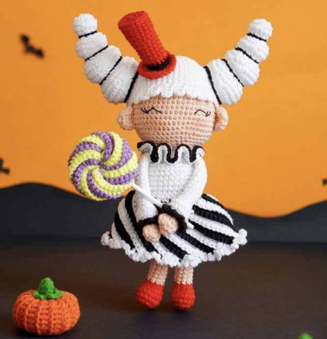 Crochet Candy Girl Doll (Free Pattern)