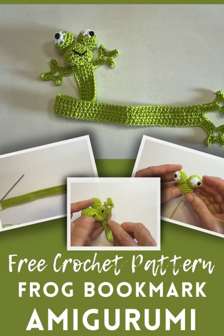 Craft Your Own Adorable Crochet Frog Amigurumi Bookmark for a Whimsical Reading Experience