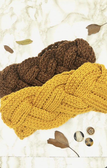Free Adorable Braided Headband Crochet Pattern