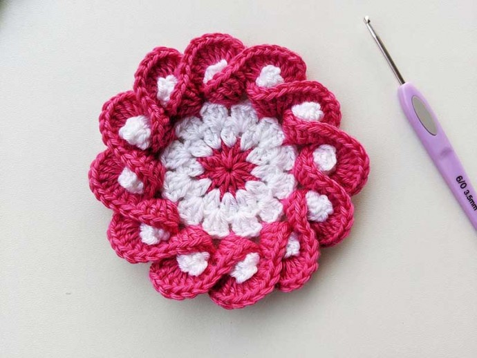 Crochet Flower Coaster