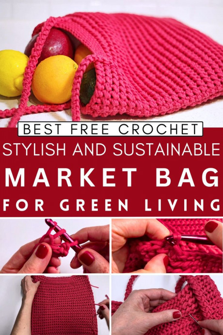 Crochet Stylish And Sustainable Market Bag