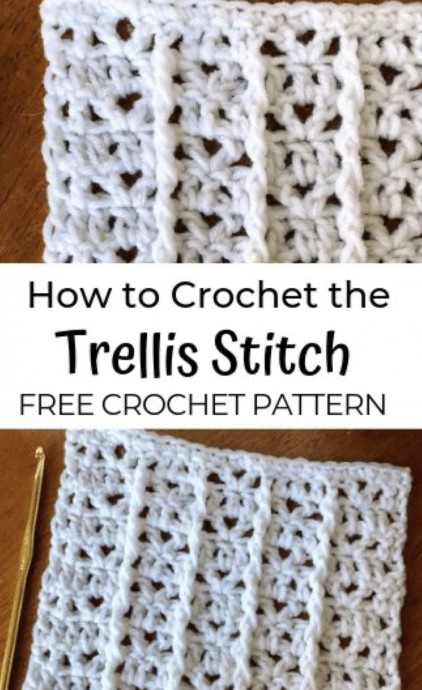 How to Crochet the Trellis Stitch