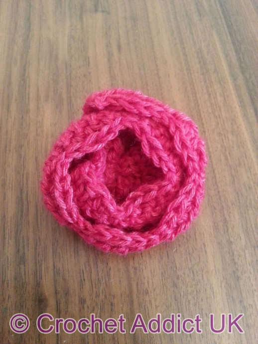 Crochet Ruffled Rose