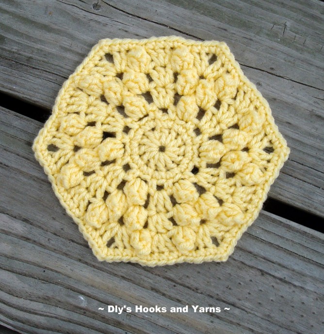 Crochet Hexagon Coaster
