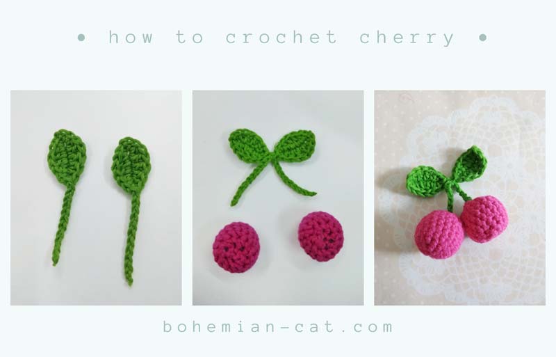 Create Adorable Crochet Cherry On A Stem: Complete Pattern Guide