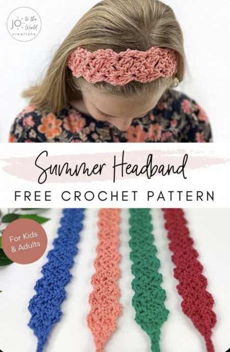 Crochet Summer Headband Pattern (Free)