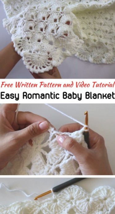 Easy Romantic Baby Blanket