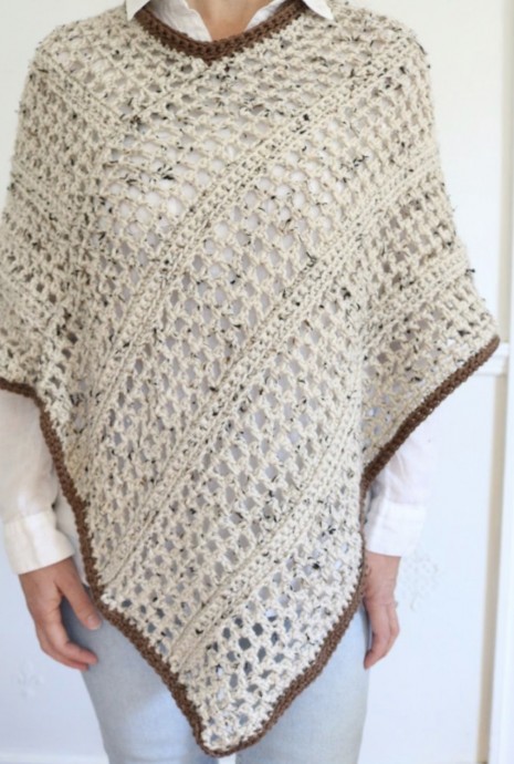 Crochet Adorable Poncho (Free Pattern)