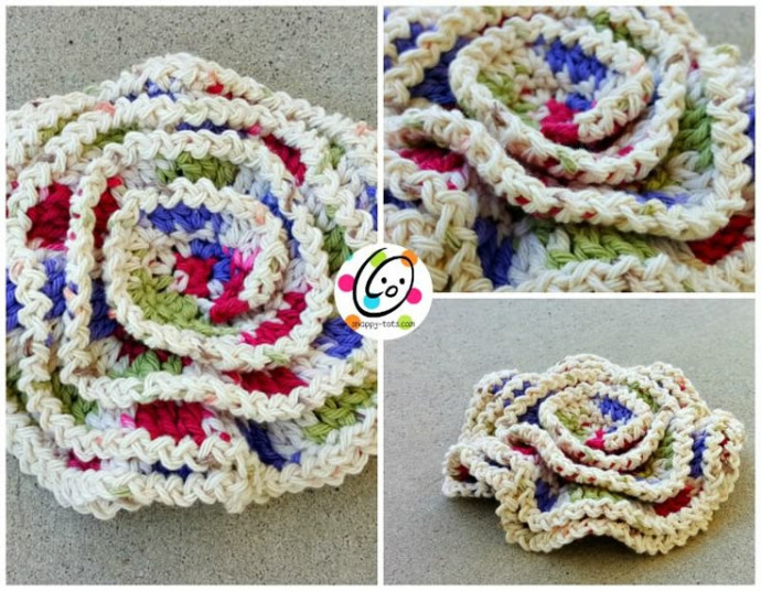 Crochet Wavy Layers Scrubbie