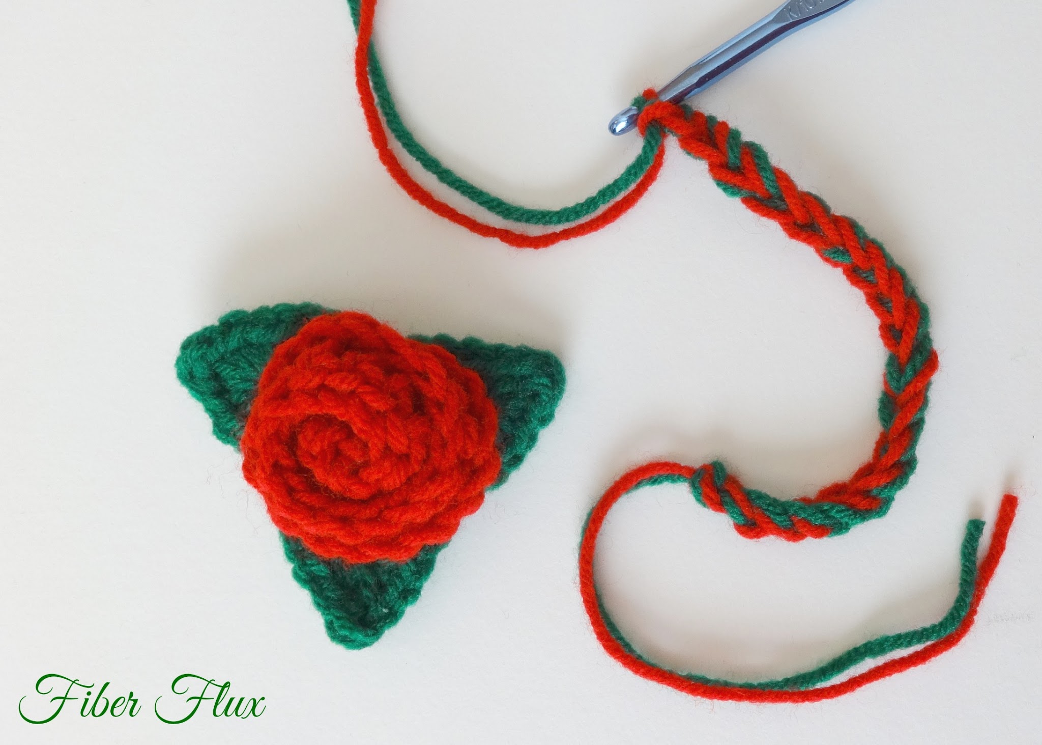 Create a Beautiful Crochet Christmas Rose Ornament for Festive Decor