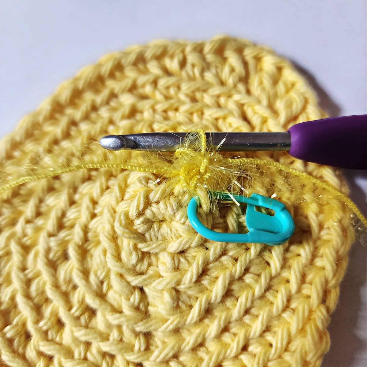 Crochet Lemon Dish Scrubby
