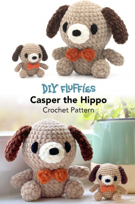 Free Crochet Pattern: Casper the Dog Amigurumi