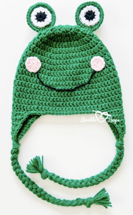 Easy Crochet Frog Hat Pattern (FREE)