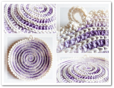 Create Cozy Crochet Spiral Coasters and Potholders for Your Home D&eacute;cor