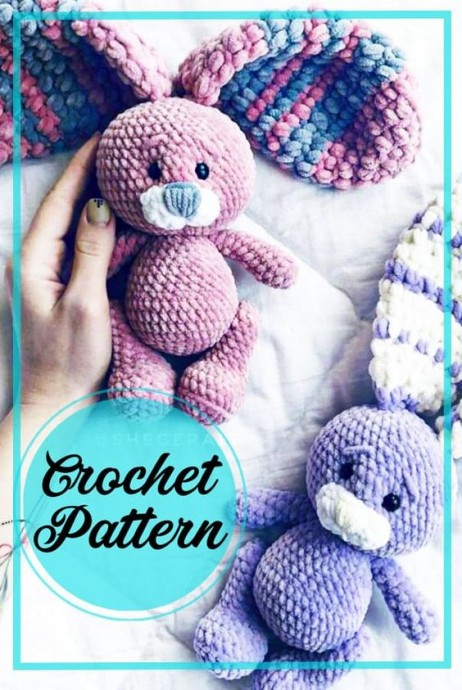Crochet Plush Floppy Ears Bunny Amigurumi Crochet Plush Floppy Ears Bunny Amigurumi