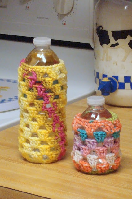 Crochet Granny Bottle Cozy