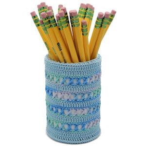 Crafting a Beautiful Crochet Lacy X Stitches Pencil Cup for Your Desk Crafting a Beautiful Crochet Lacy X Stitches Pencil Cup for Your Desk