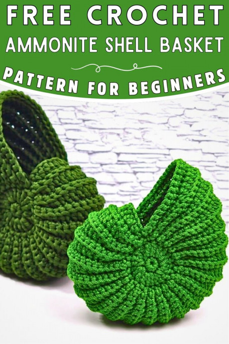Crochet An Ammonite Shell Basket