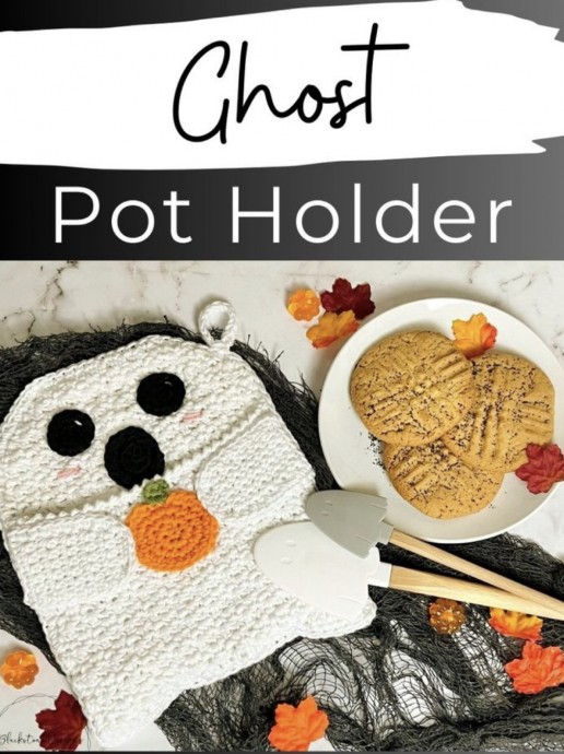 Crochet Ghost Pot Holder Pattern